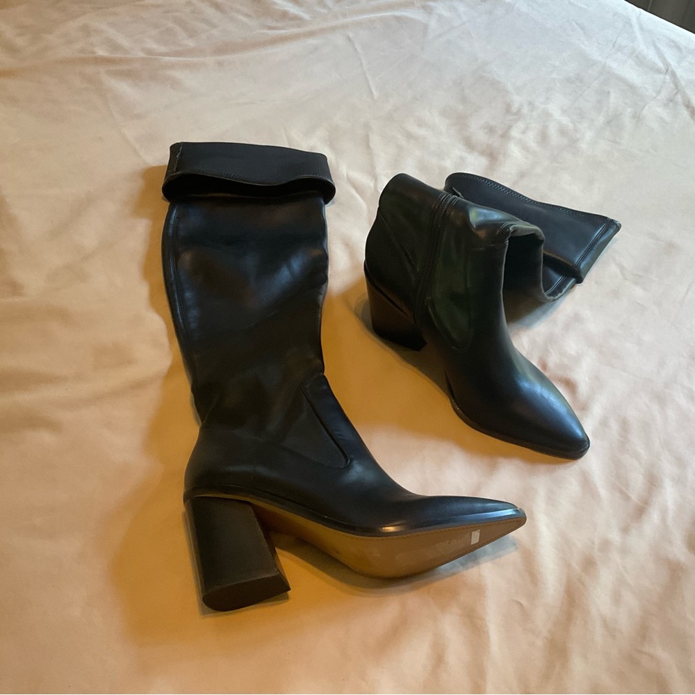 Womens Gianni Bini Over the Knee Black  Boots